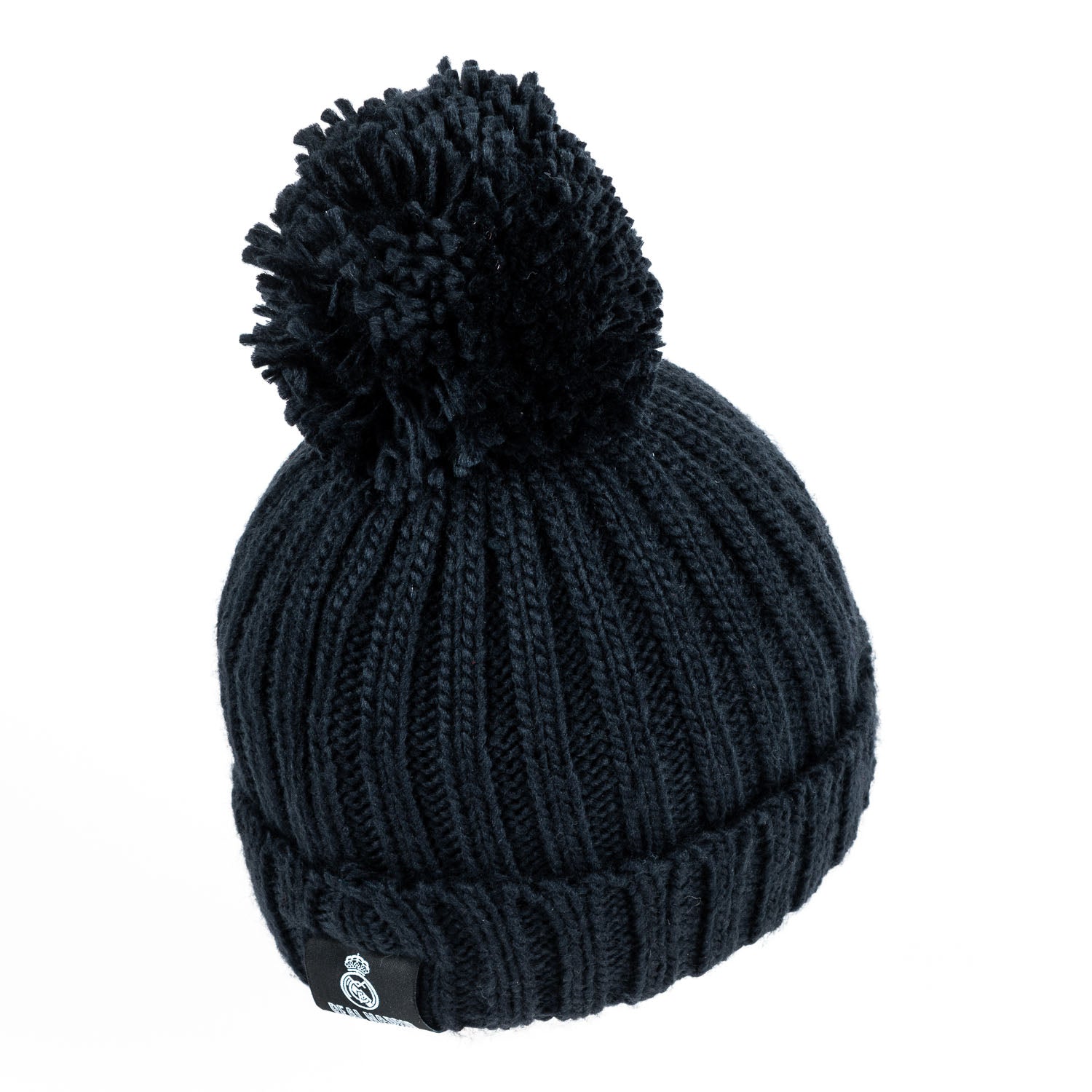 Gorro Punto Pompón Niños Azul Marino