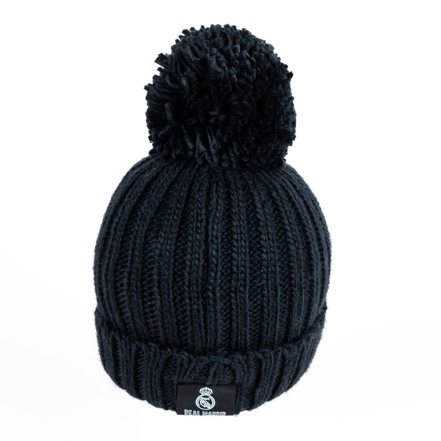 Gorro Punto Pompón Niños Azul Marino