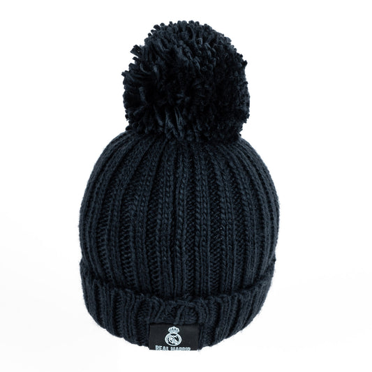 Gorro Punto Pompón Niños Azul Marino