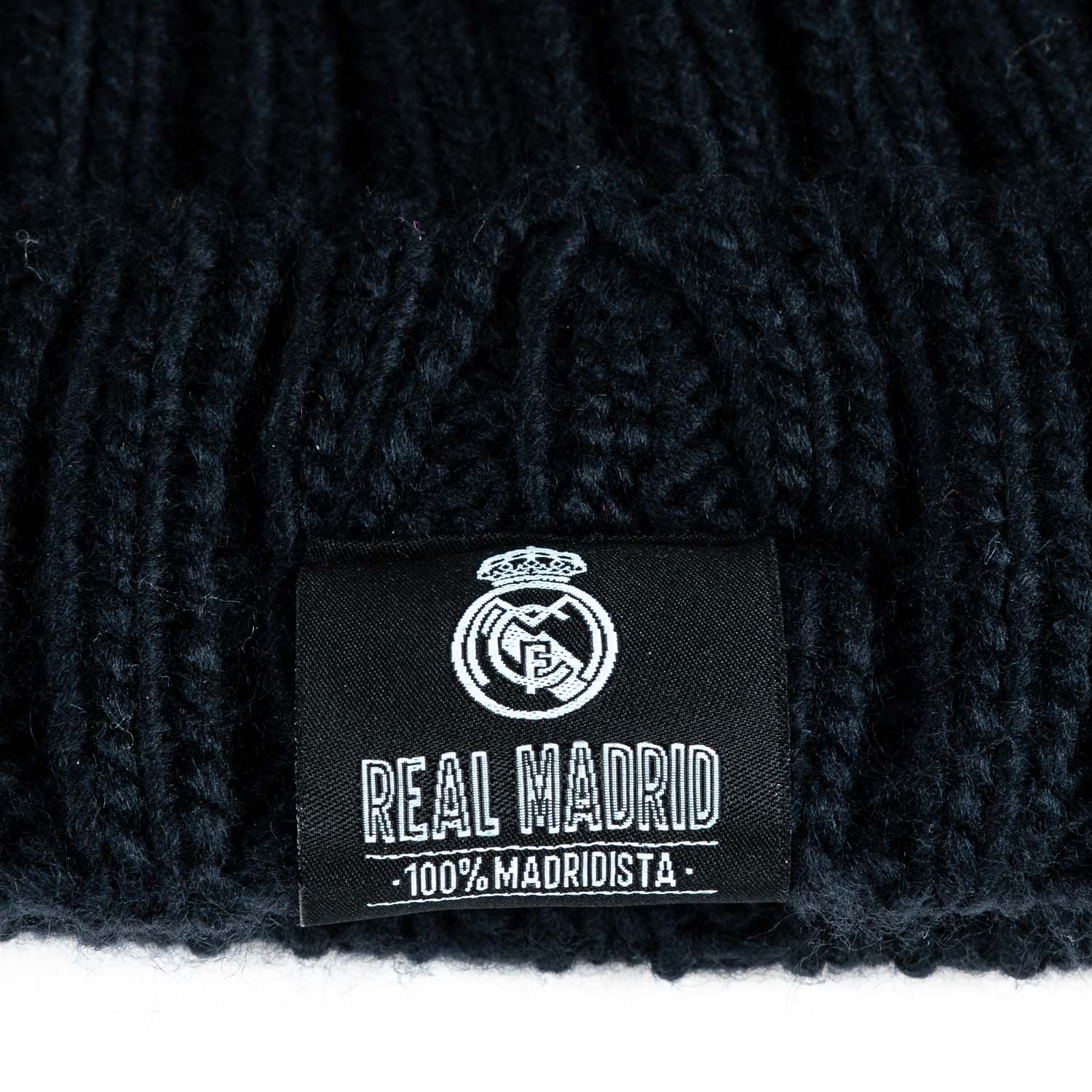 Gorro Punto Pompón Niños Azul Marino
