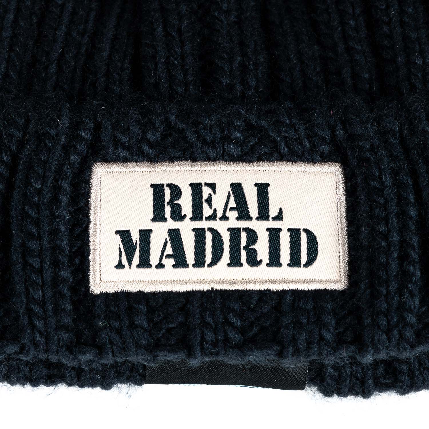 Gorro Punto Pompón Niños Azul Marino