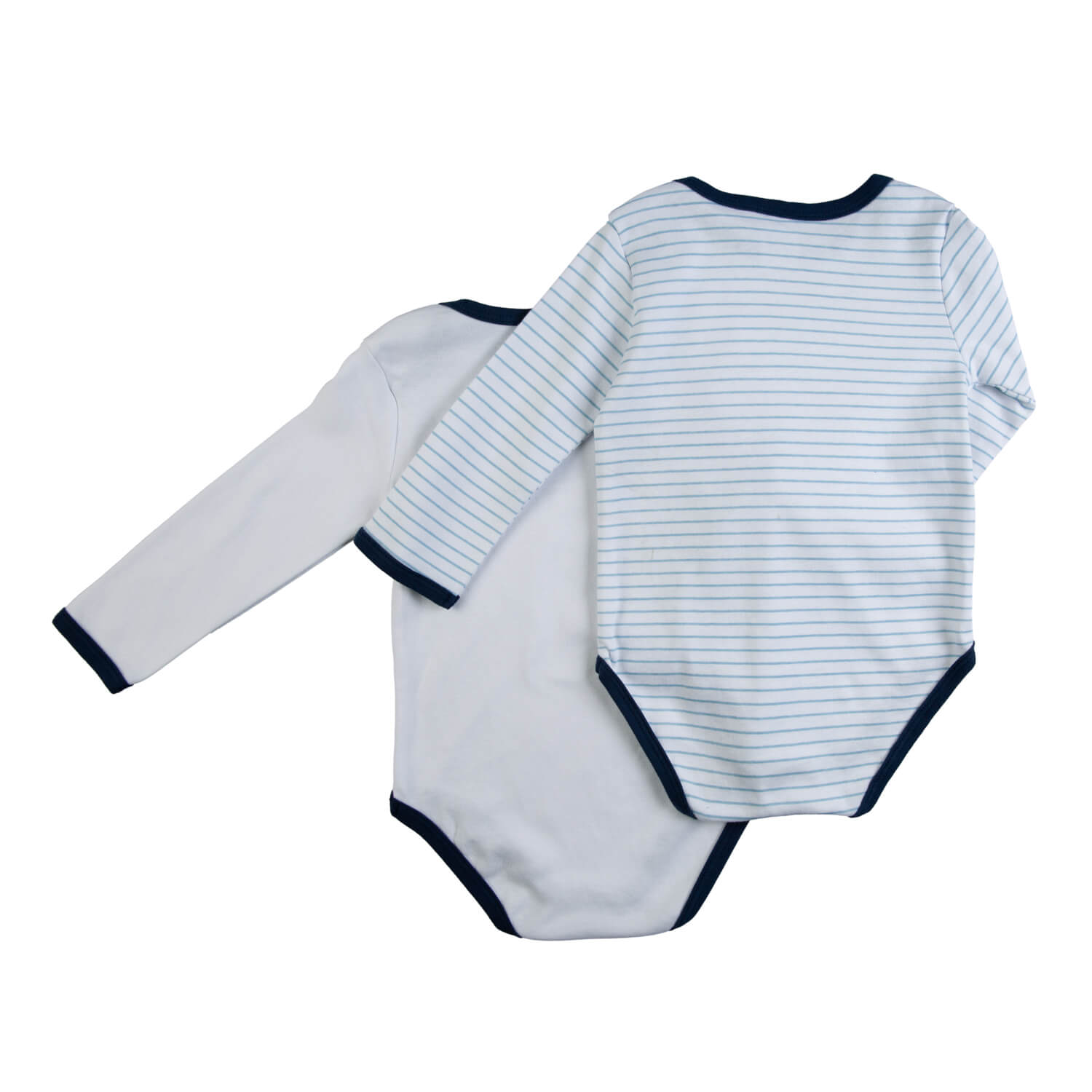 Set Bodys Manga Larga Blanco/Azul Real Madrid