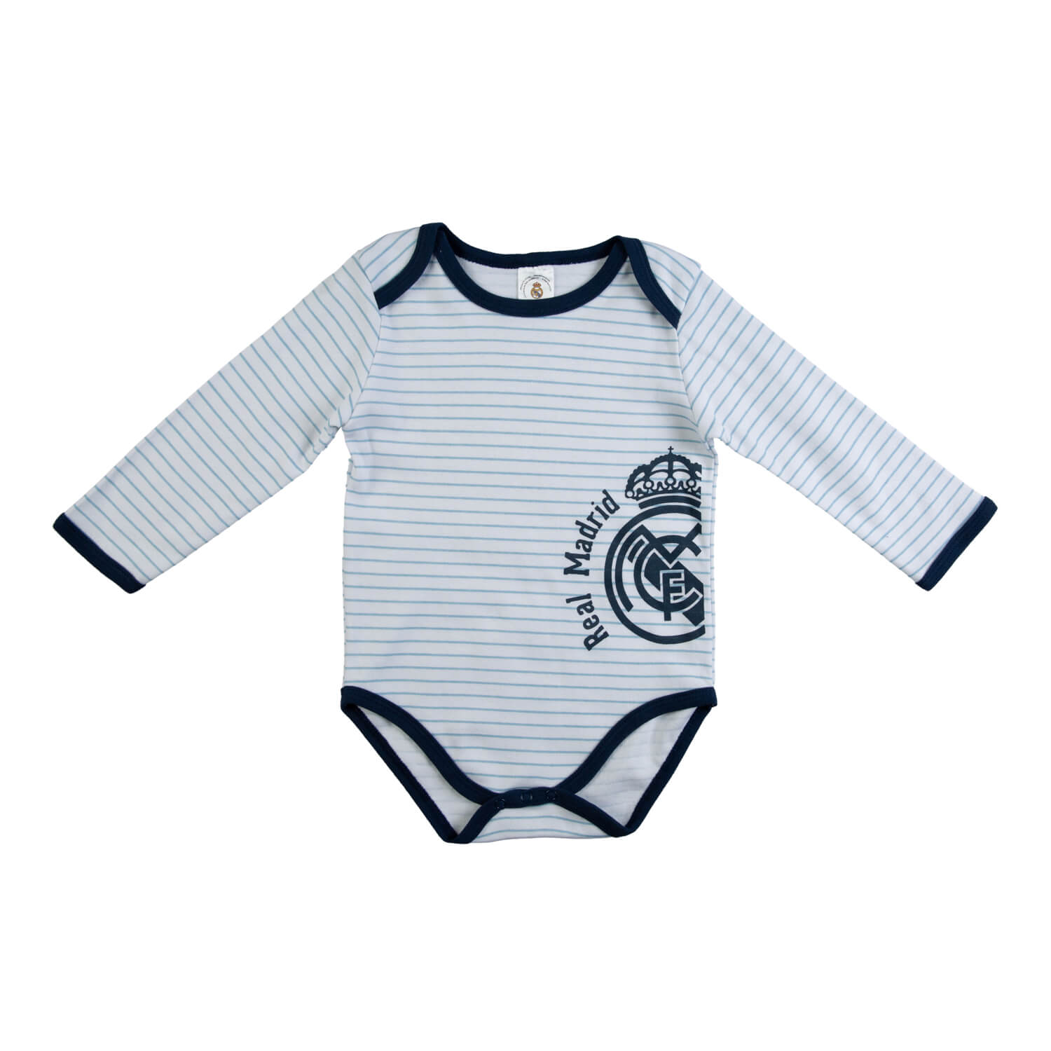 Set Bodys Manga Larga Blanco/Azul Real Madrid
