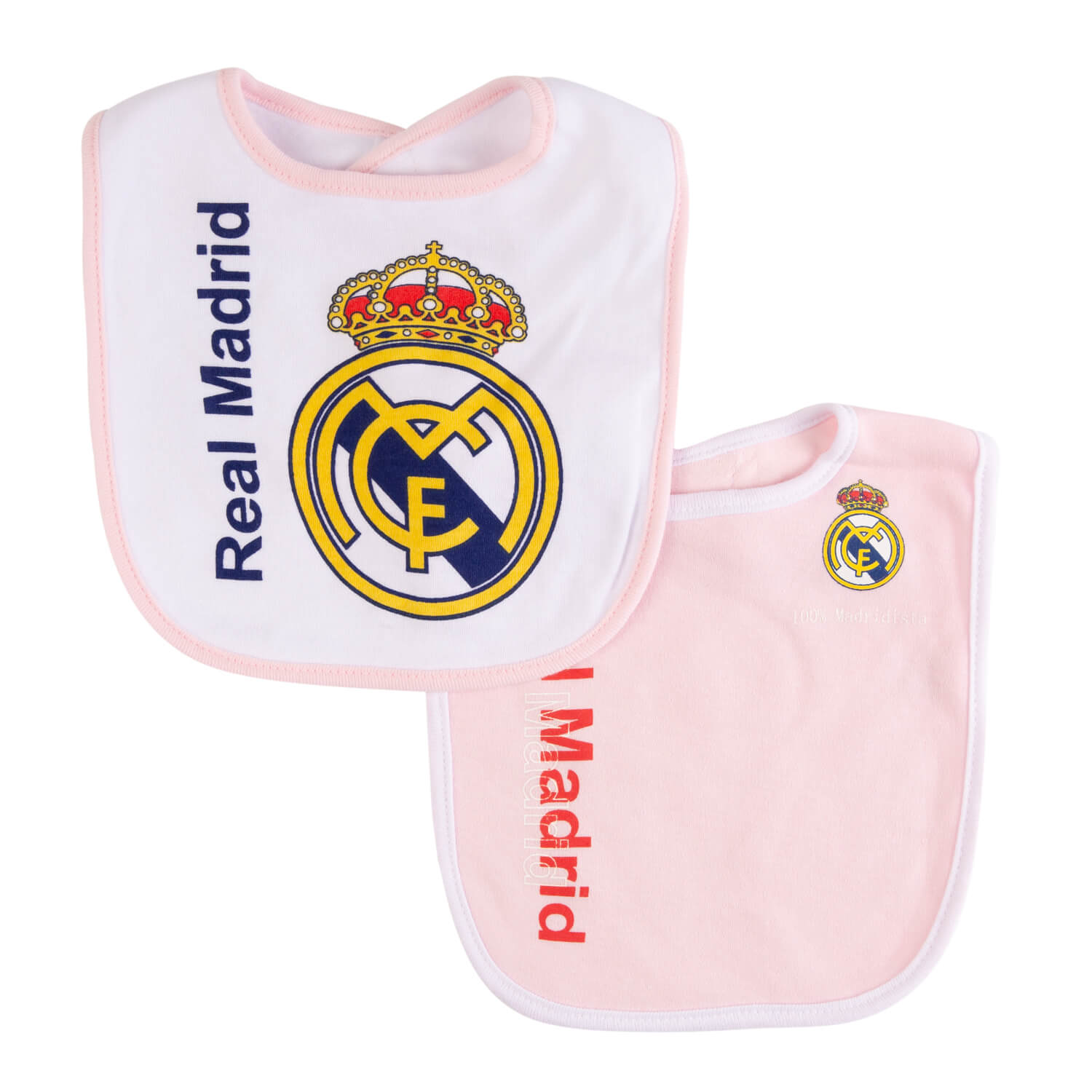 Set Baberos Rosa/Blanco Real Madrid