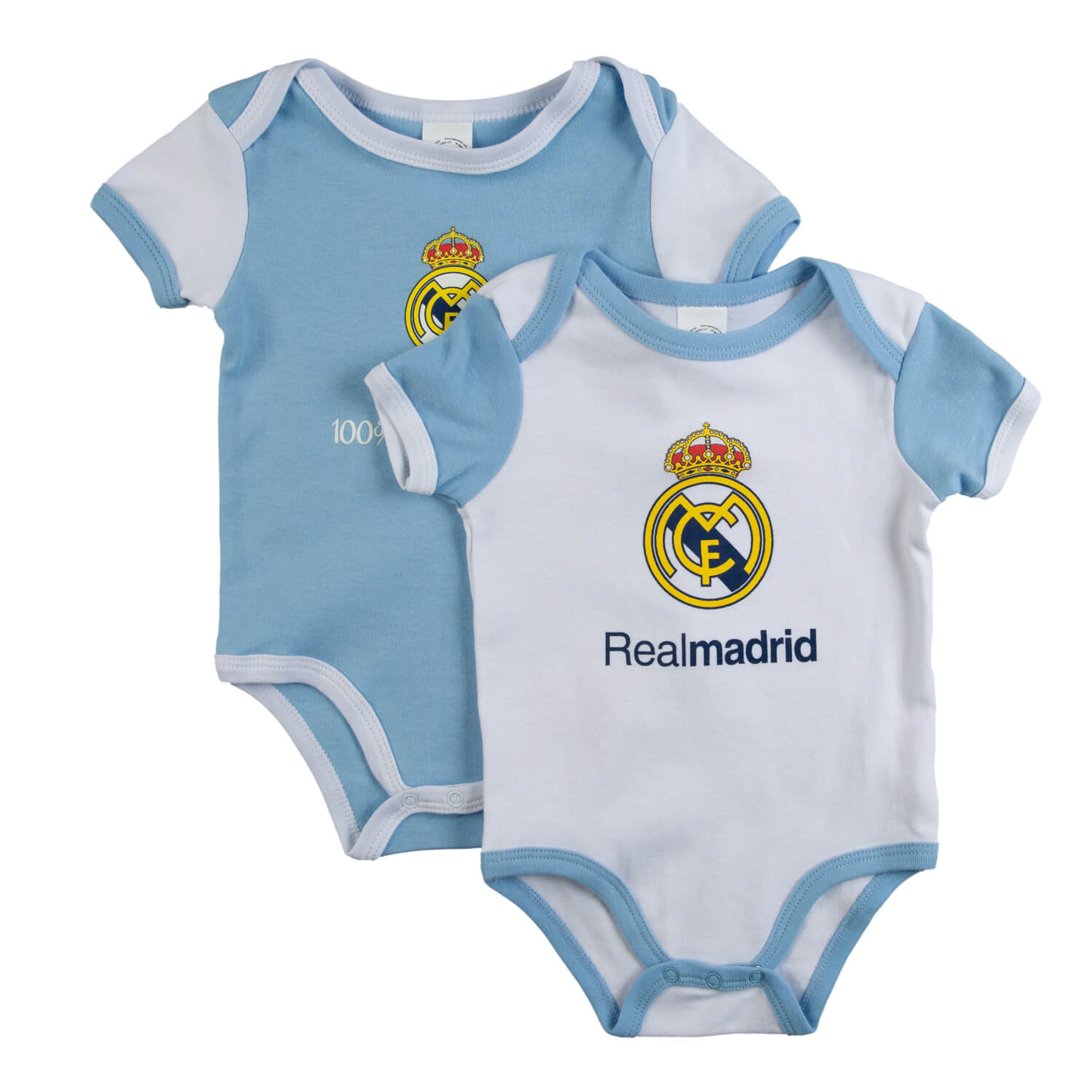 Set Bodys Blanco/Azul Real Madrid