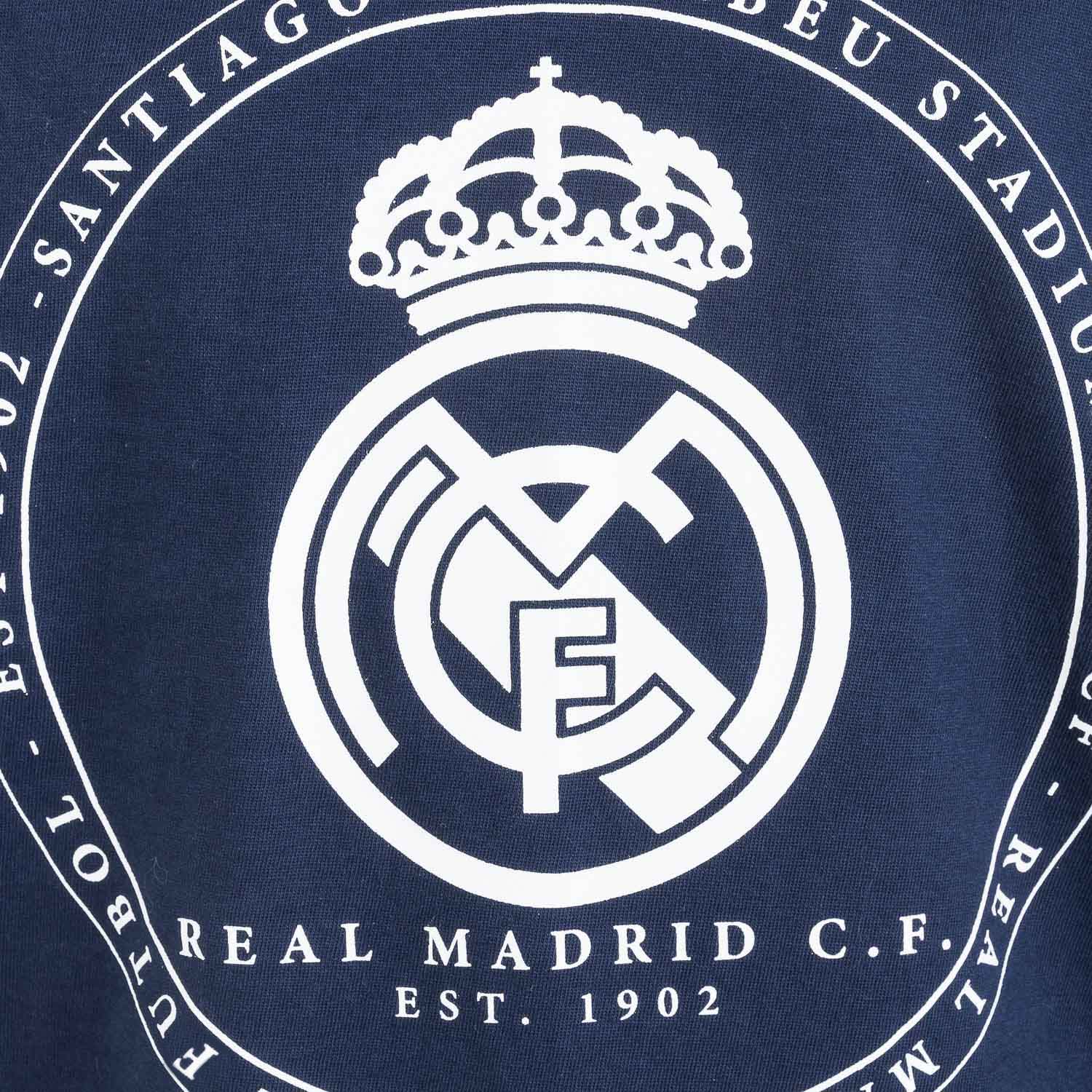 Pijama Largo Niño Escudo Azul Marino/Gris