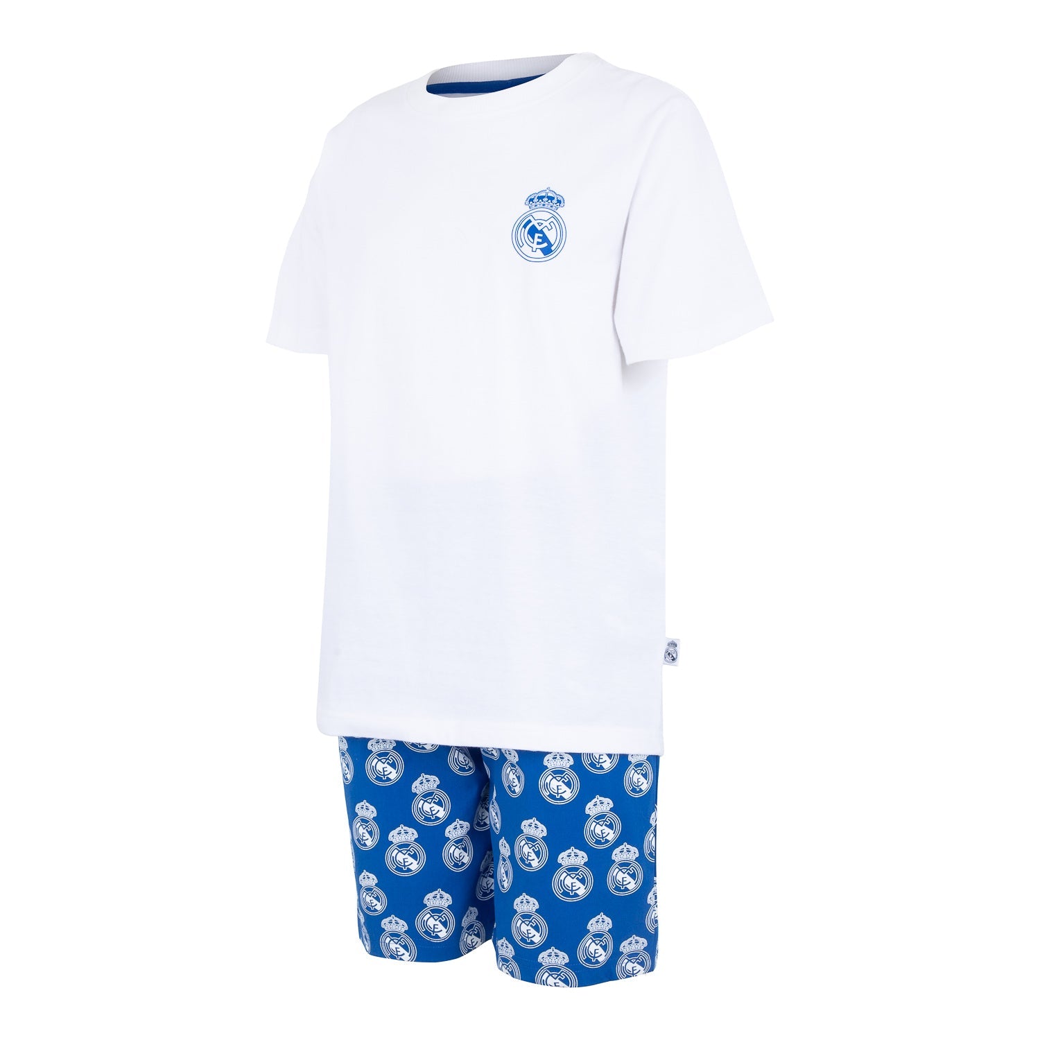 Set de Pijama 2 piezas Niños Escudo Real Madrid Blanco/Azul