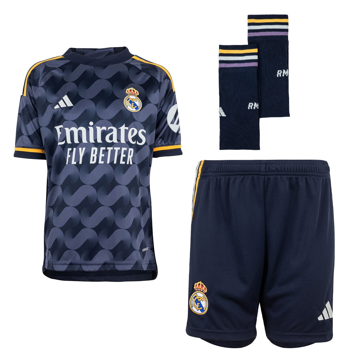 Conjunto Niños Segunda Equipación Azul Marino 23/24