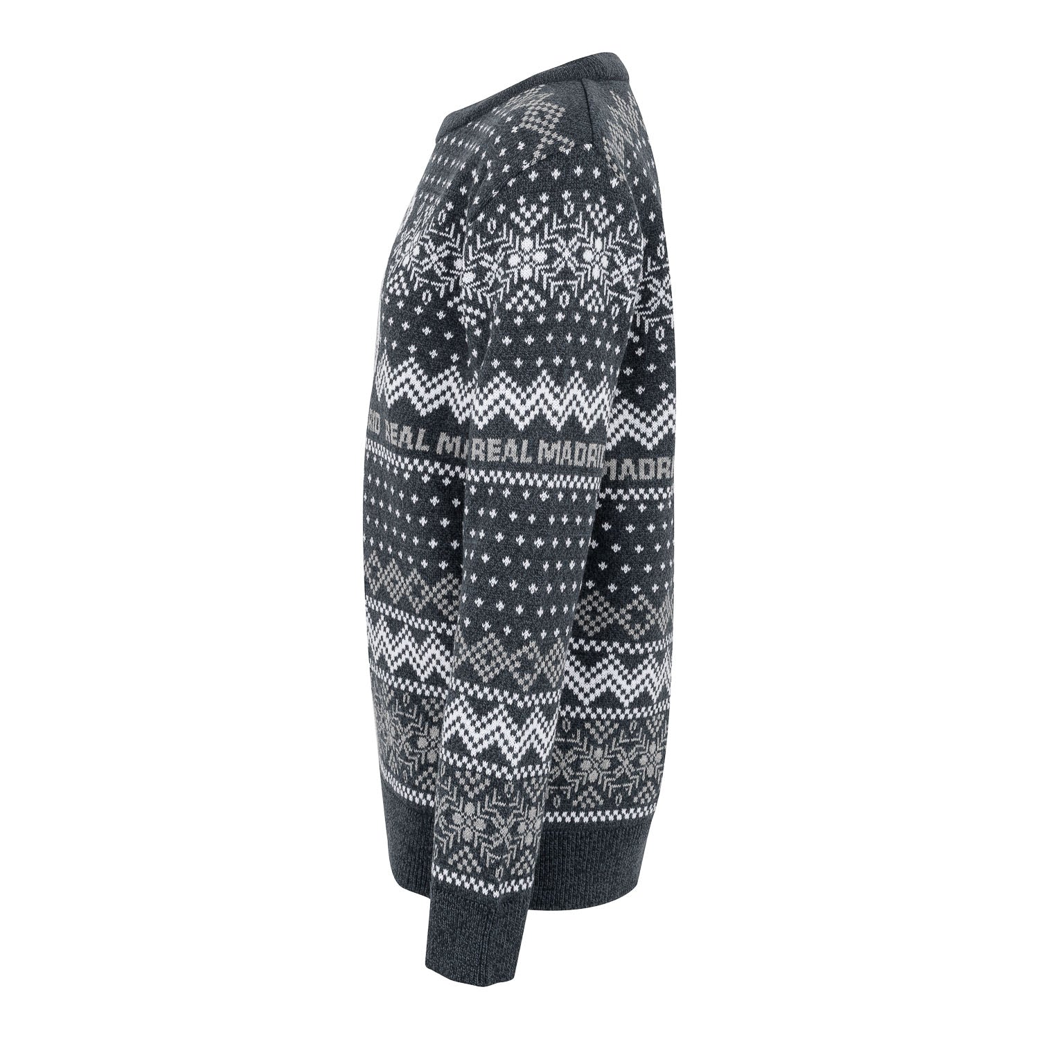 Jersey Navideño Niños Escudo Azul Marino/Gris
