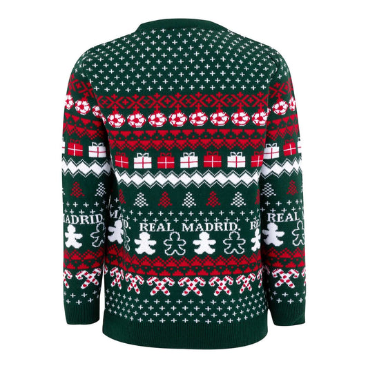Jersey Navideño Niño Escudo Verde/Multicolor
