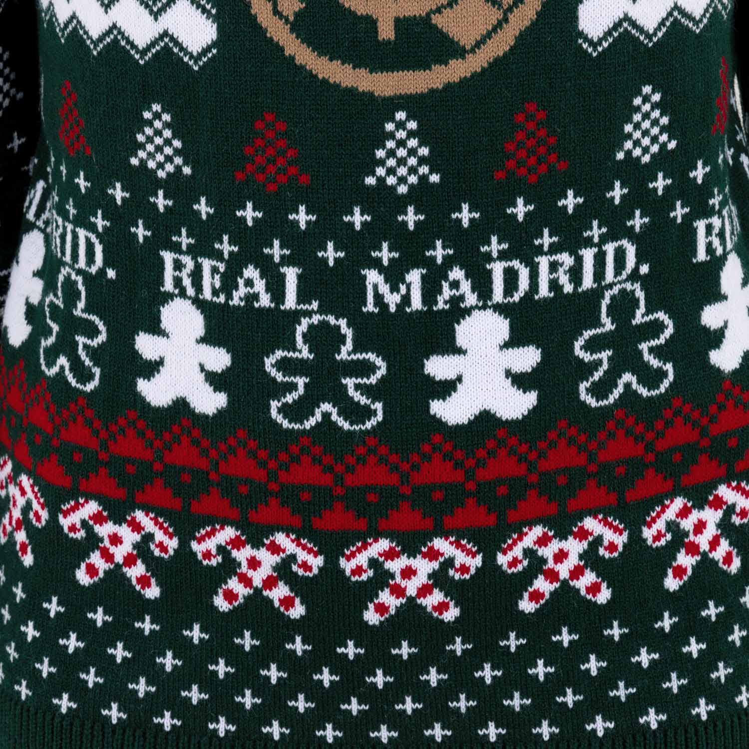 Jersey Navideño Niño Escudo Verde/Multicolor