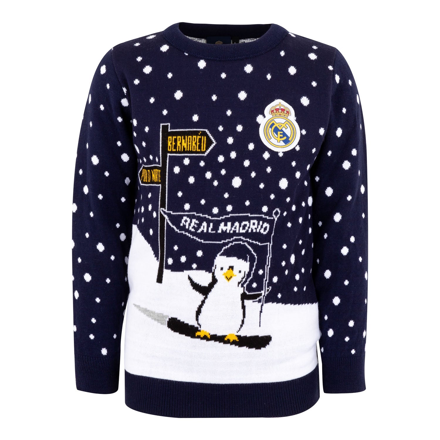 Jersey Navideño Niños Pingüino Ski