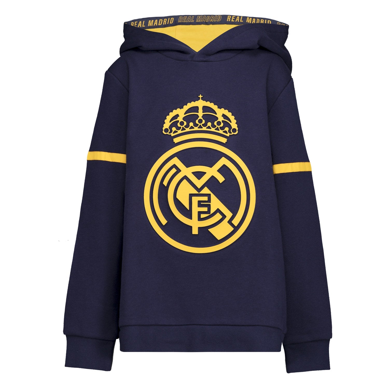 Sudadera Capucha Niños Kids on Tour Real Madrid Escudo en Relieve