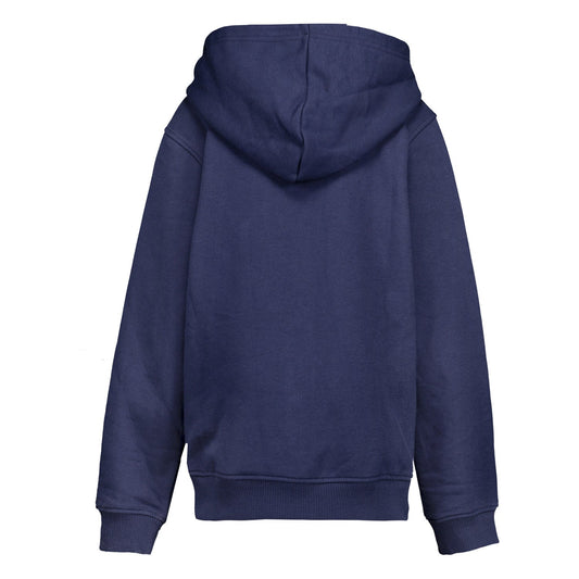 Sudadera Capucha Cremallera Niños ECO Essentials Real Madrid Escudo Azul