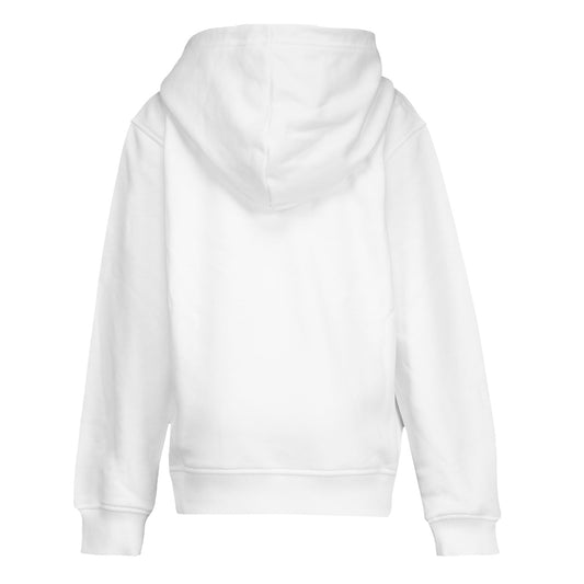 Sudadera Capucha Cremallera Niños ECO Essentials Real Madrid Escudo Blanca