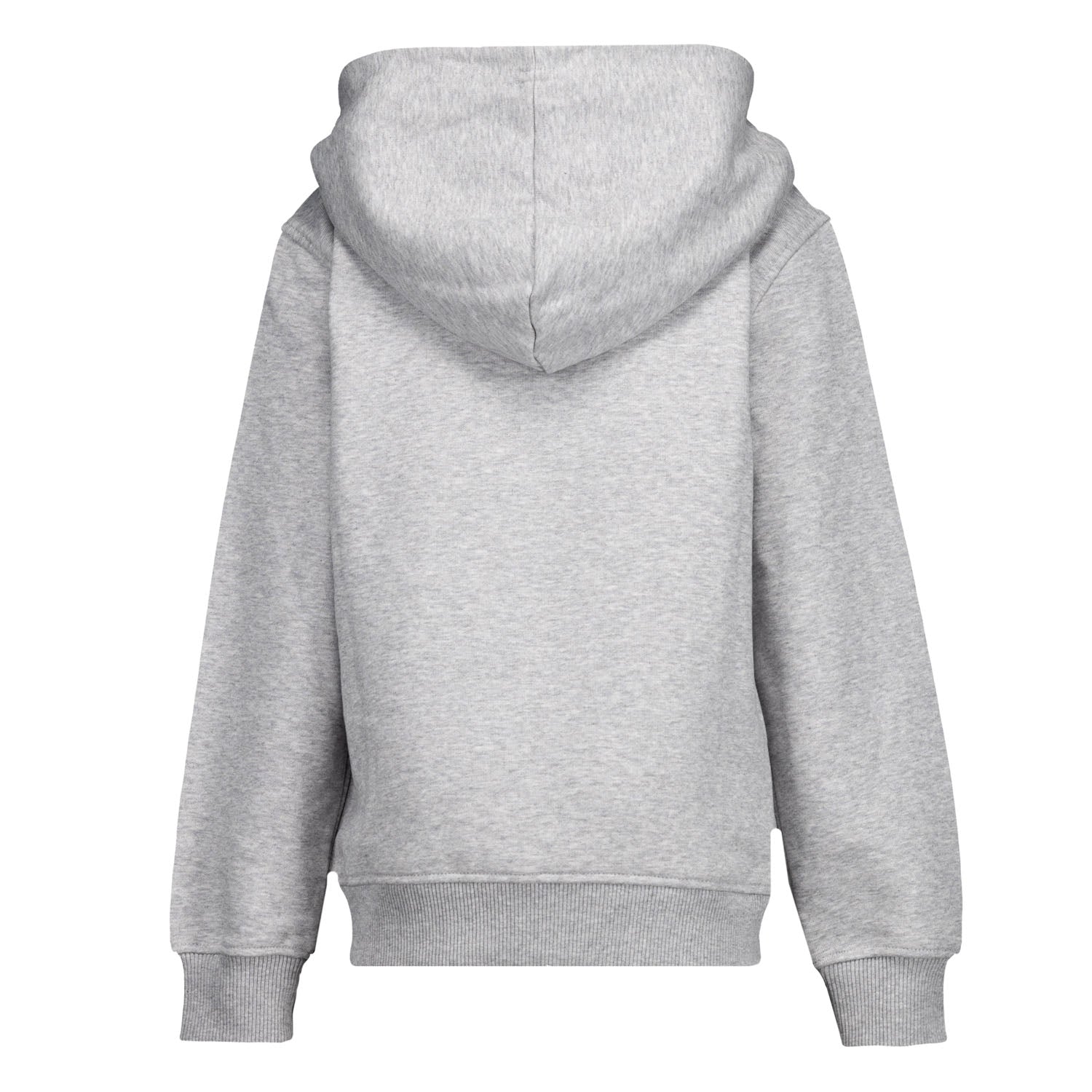 Sudadera Capucha Cremallera Niños ECO Essentials Real Madrid Escudo Gris