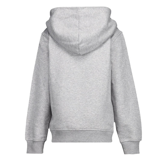 Sudadera Capucha Cremallera Niños ECO Essentials Real Madrid Escudo Gris