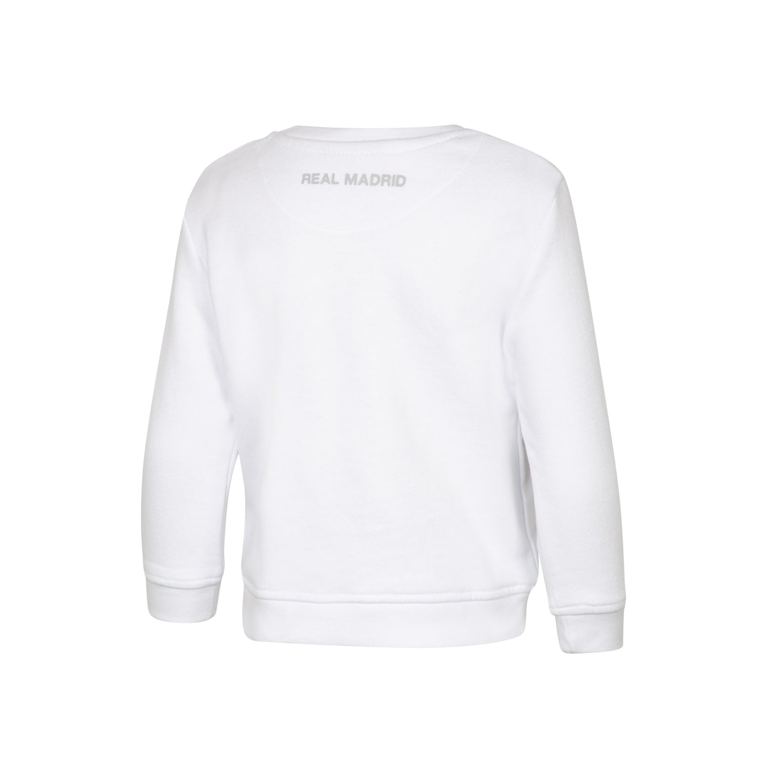 Sudadera Escudo Blanca/Azul Infantil Real Madrid