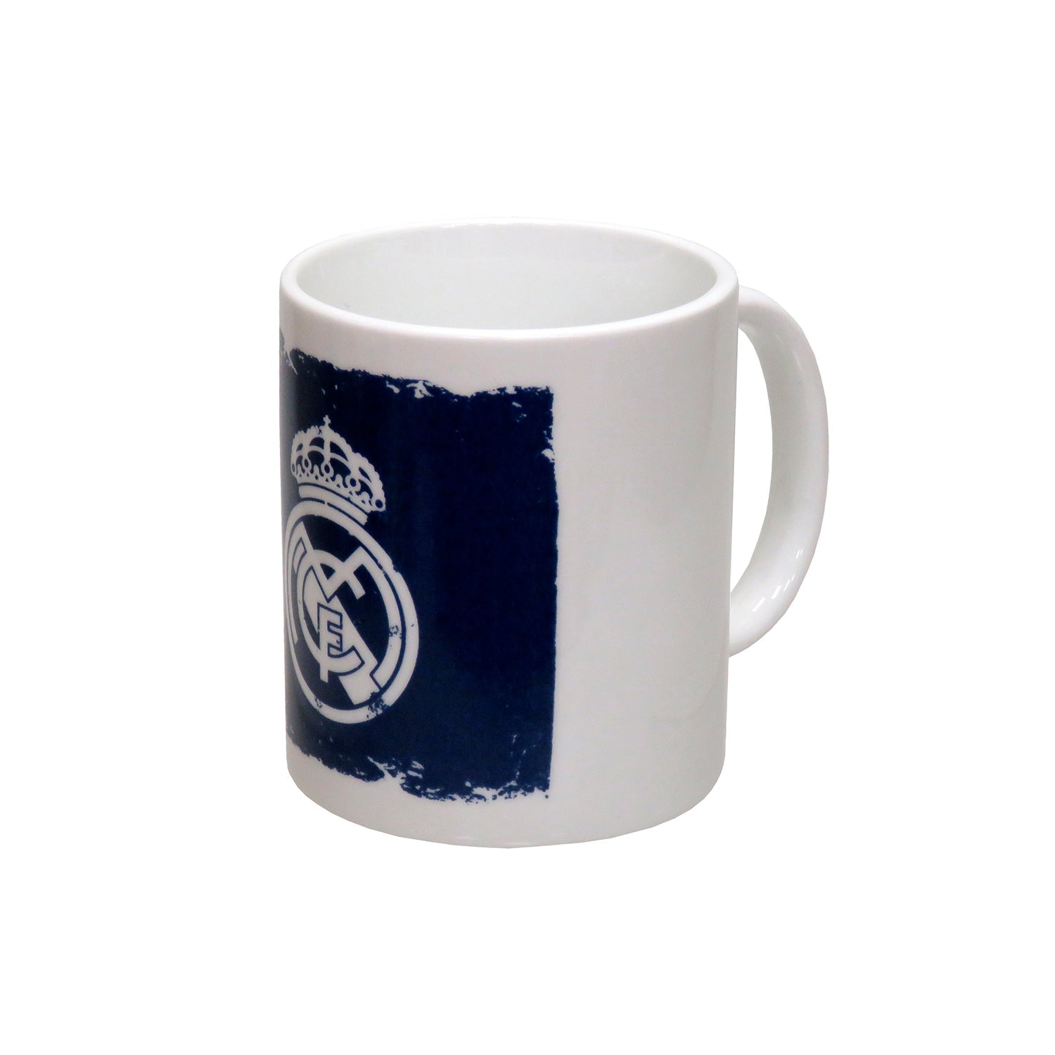 Taza Cerámica Blanca/Azul Marino Real Madrid