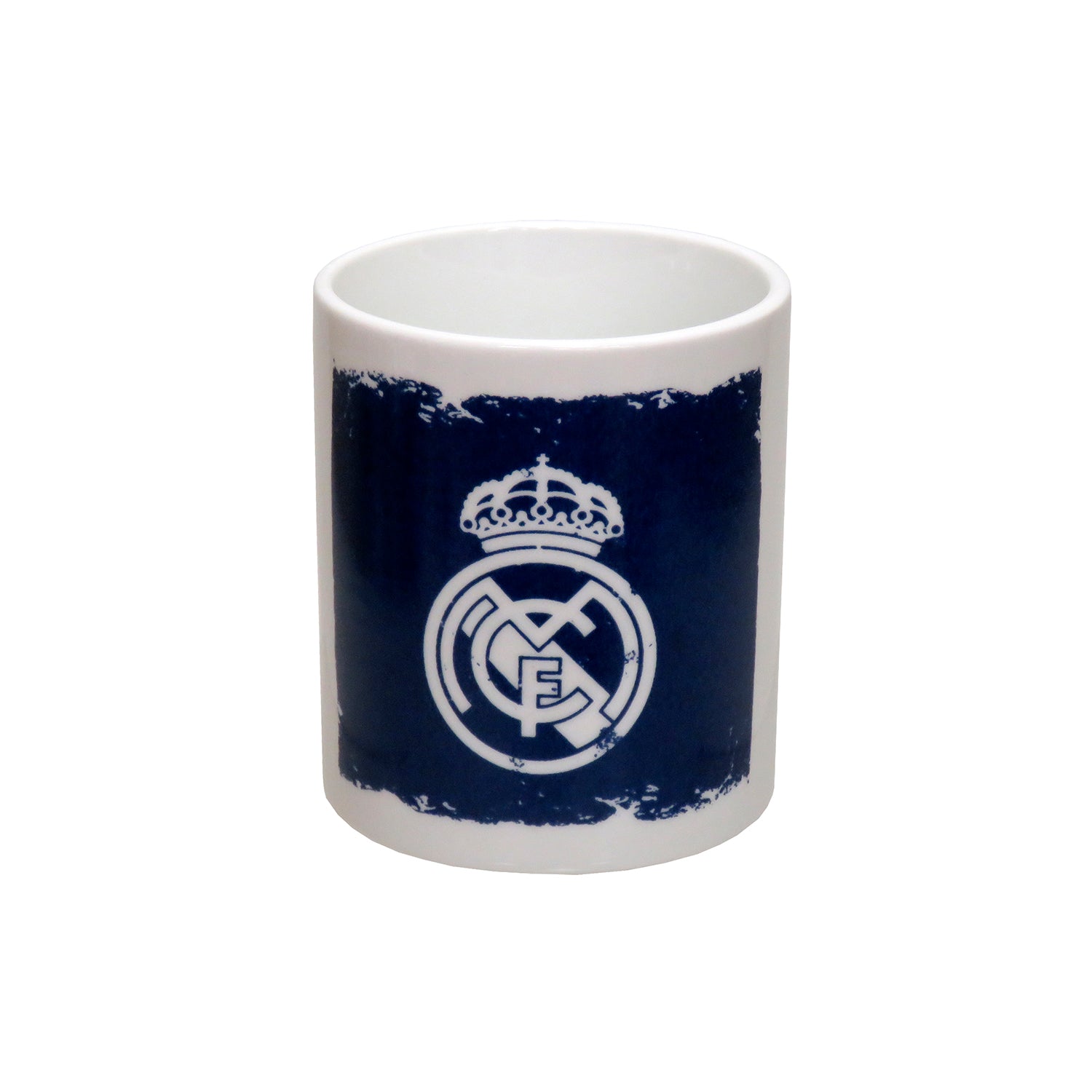 Taza Cerámica Blanca/Azul Marino Real Madrid