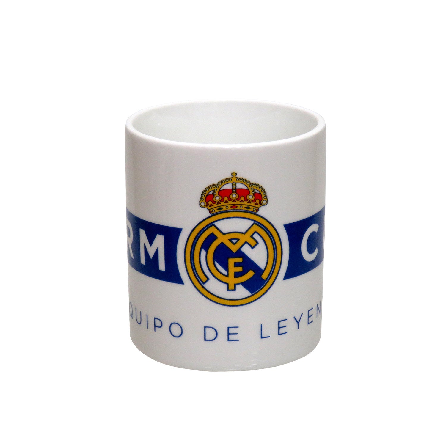 Taza Cerámica Blanca RMCF Real Madrid