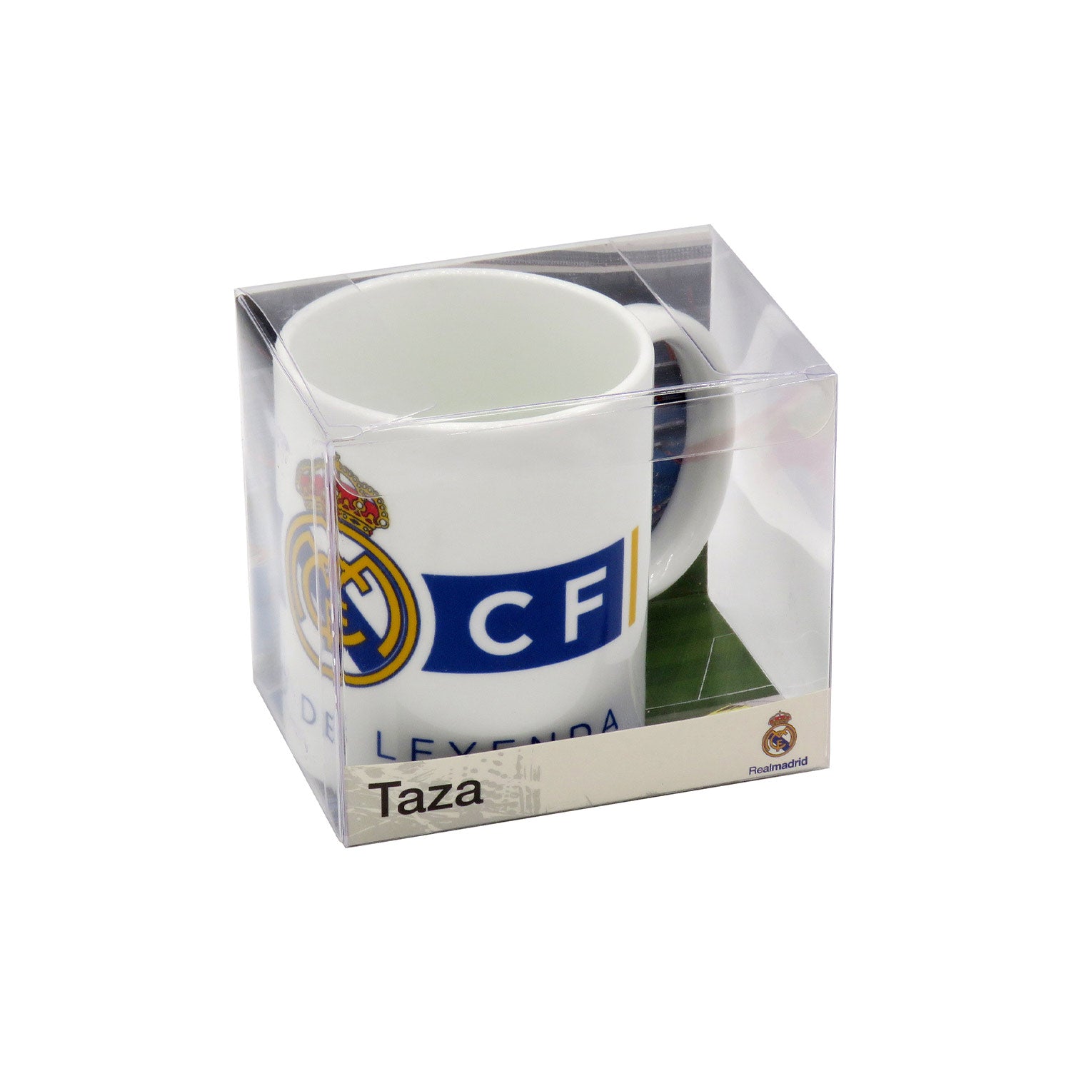 Taza Cerámica Blanca RMCF Real Madrid
