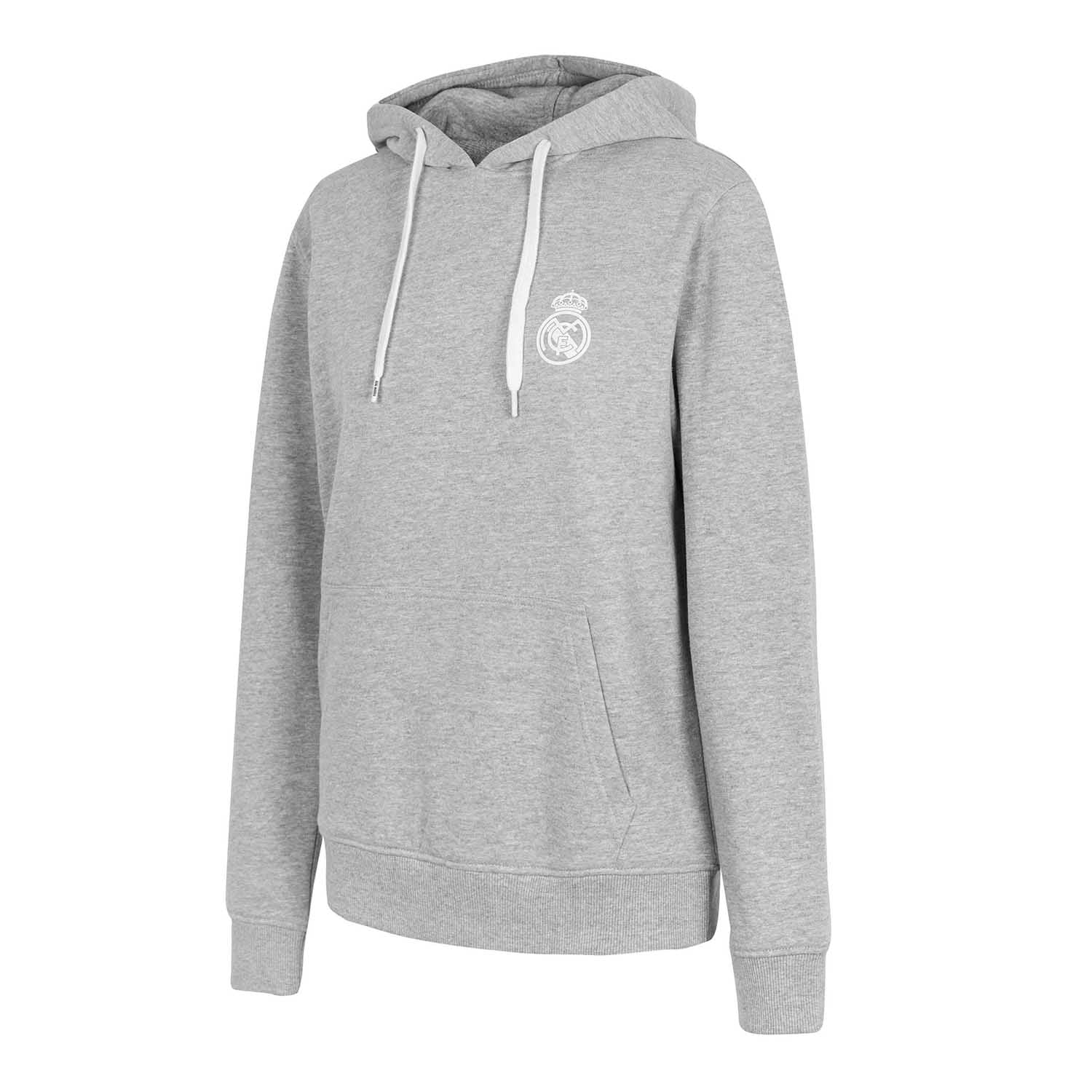 Sudadera Capucha Mujer Essentials Gris Claro