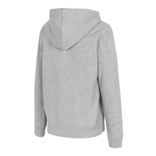 Sudadera Capucha Mujer Essentials Gris Claro