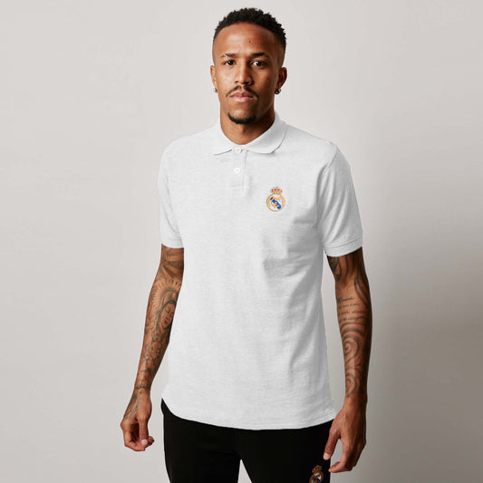 Polo Blanco Hombre Escudo Color Essentials